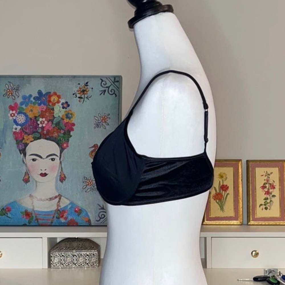 Vintage Black Bra Size 36C